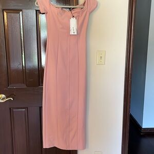 Long pink dress